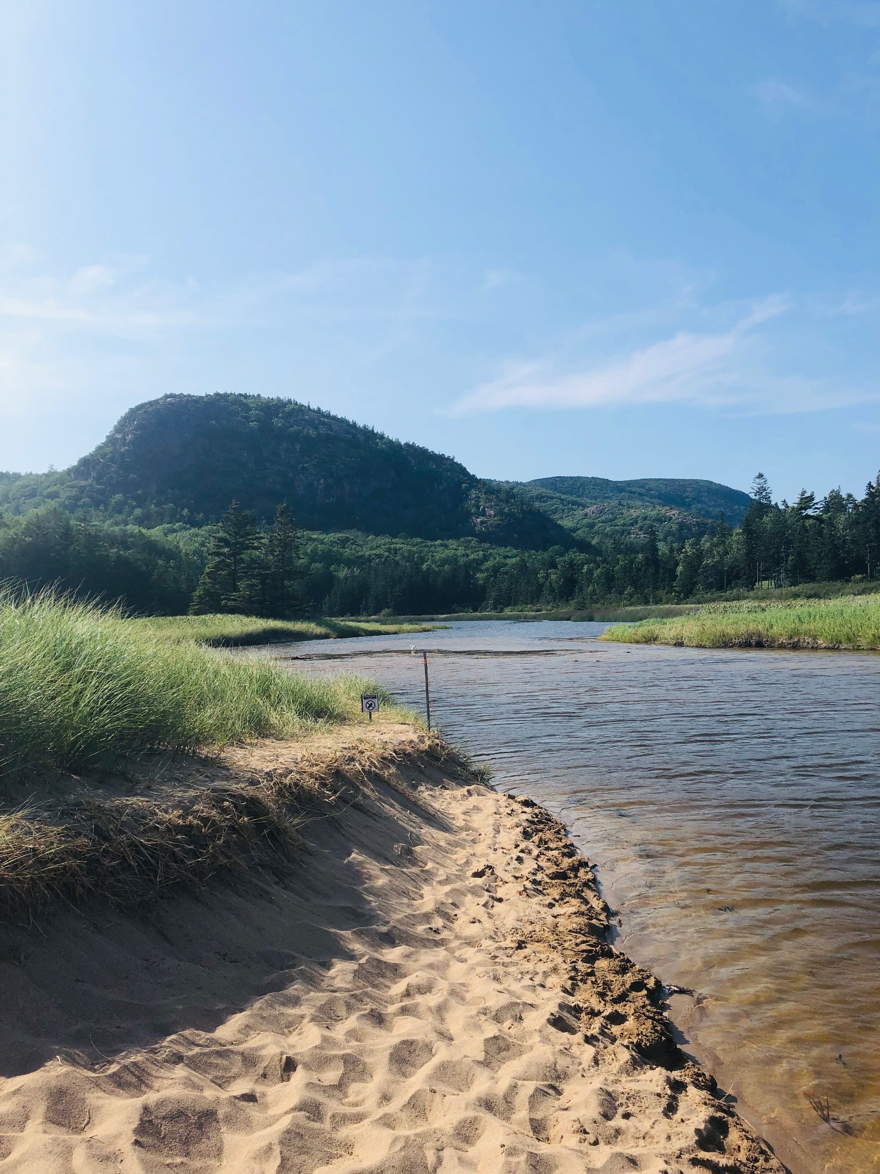 Beehive lagoon at sand beach