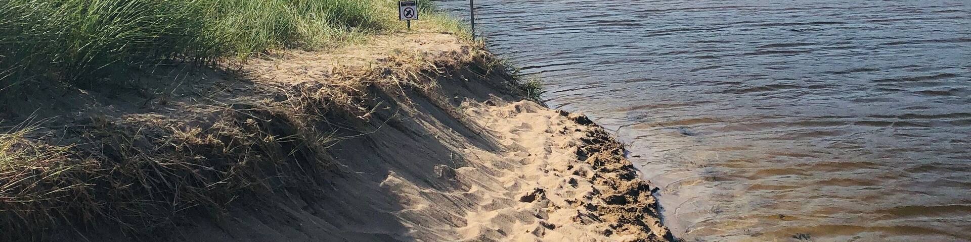 Beehive lagoon at sand beach