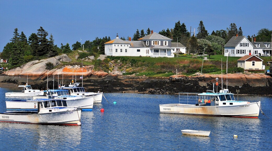 Bar Harbor featuring a bay or harbour and boating