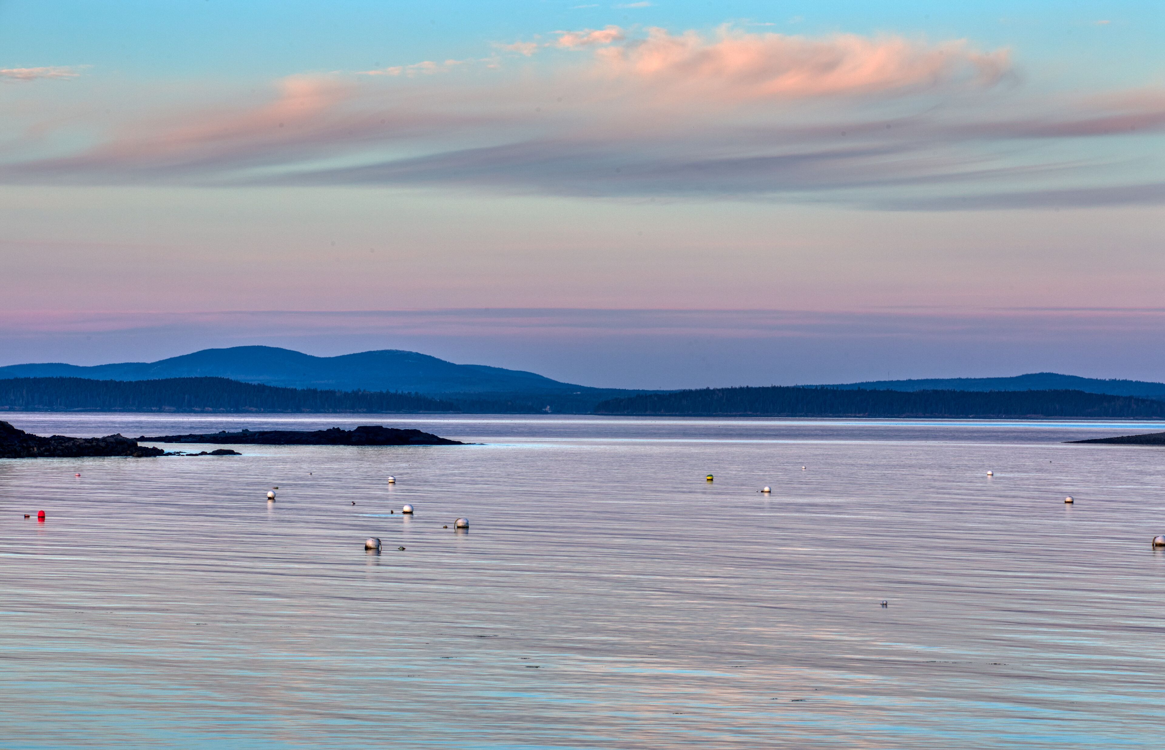 Beautiful sunset over looking the harbor!