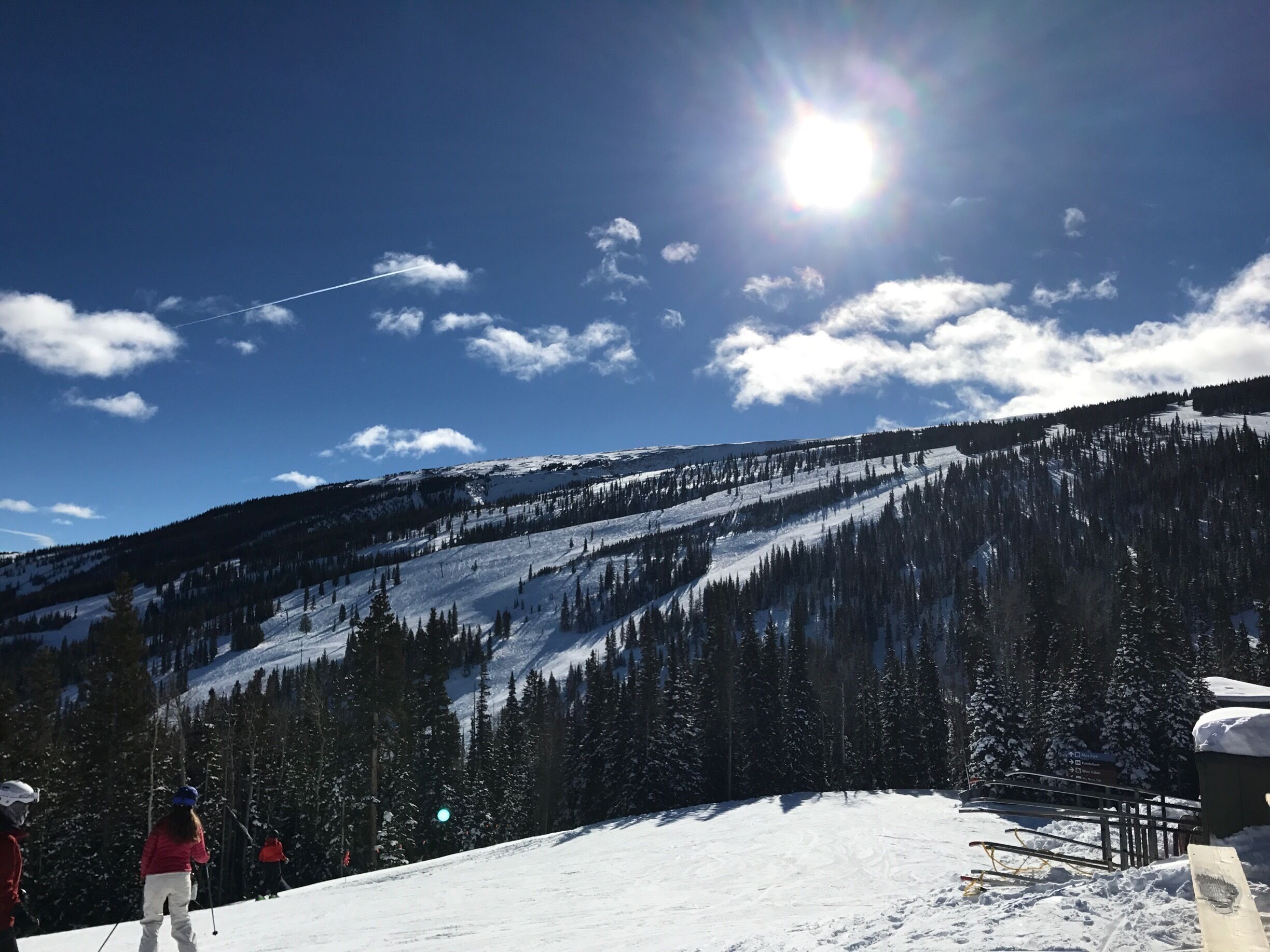 Holiday skiing at Snowmass.