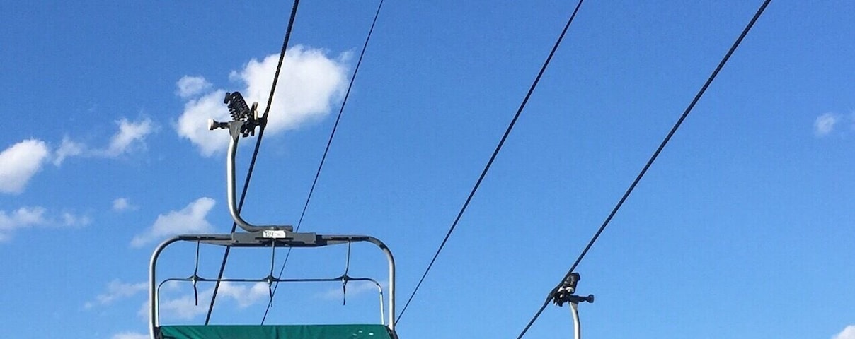 Snowmass in spring. The gondola was free and I saw a family of deer. Very lovely. #lifeatexpedia