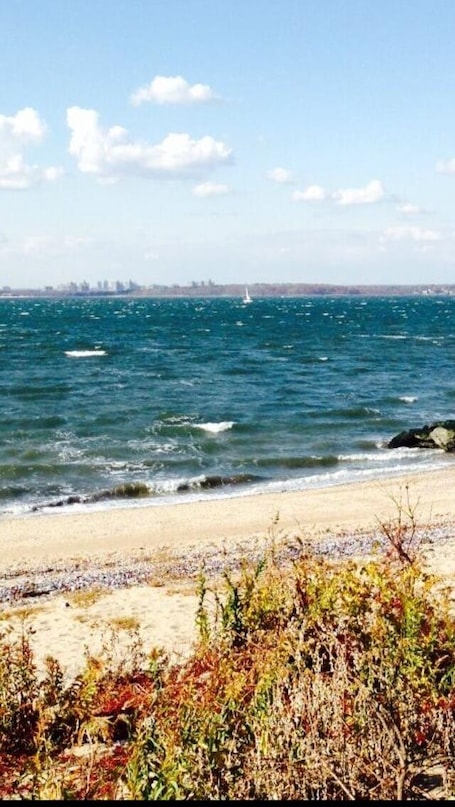 Beautiful fall weather from 2013 , view of Long Island sound!! Connecticut seen in the distance!
