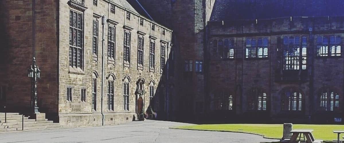 Sorry not hogwarts just a very old building at Bangor university #endlesssummer #lush