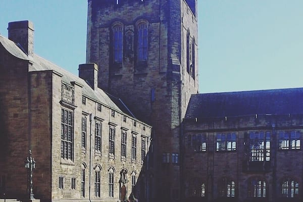 Sorry not hogwarts just a very old building at Bangor university #endlesssummer #lush