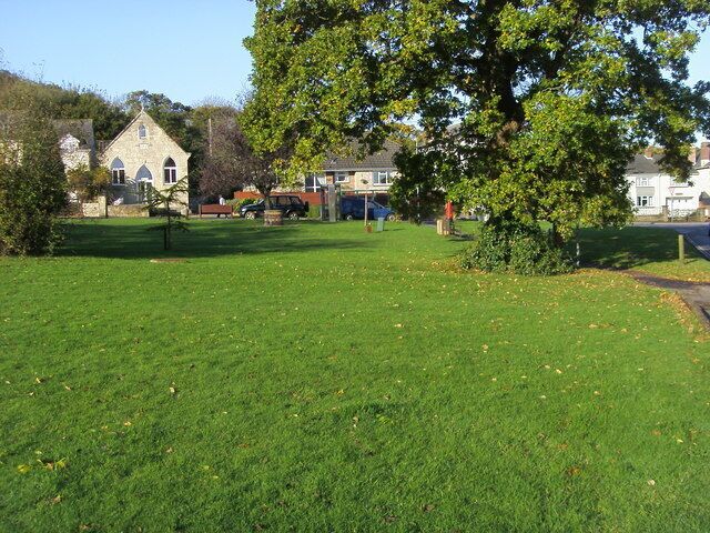 The Green at Rookley The Green at Rookley with the methodist church on the Niton road