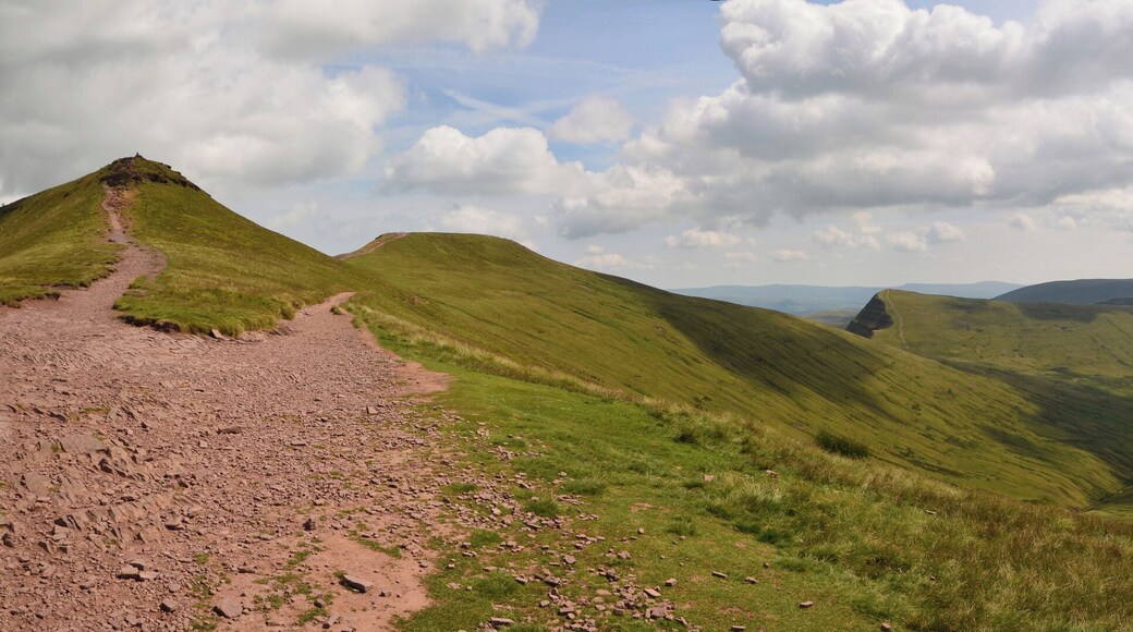 Panoramic View towards Pen-Y-Fan - cloud shadows