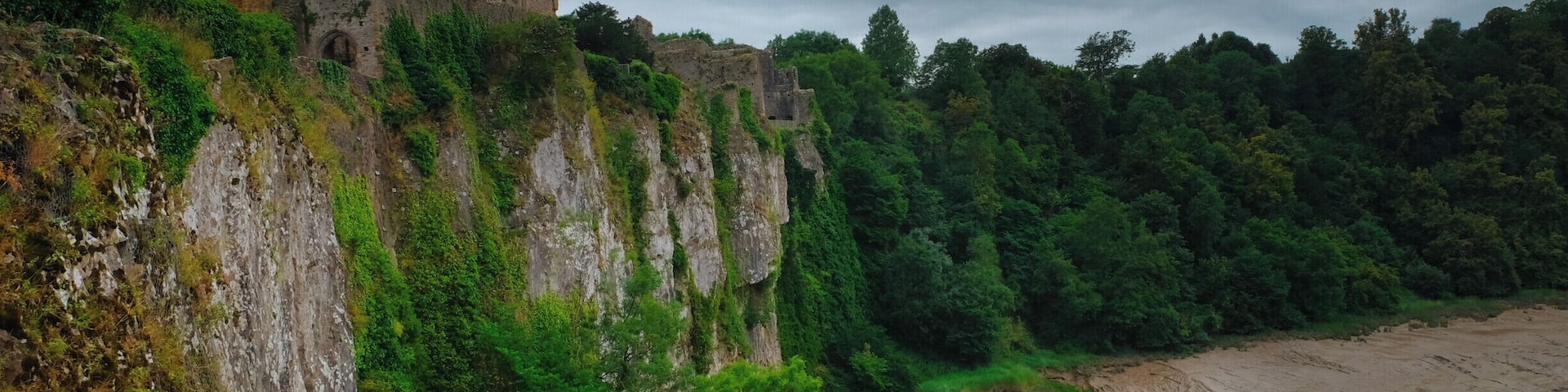 Castle's Great Tower . Chepstow's strategic position allowed defenders to supply the castle via the river during times of battle and siege, while defending it against attack
