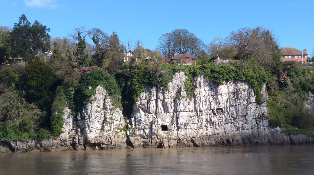 View from Chepstow across to Tutshill, showing the Gloucester Hole.