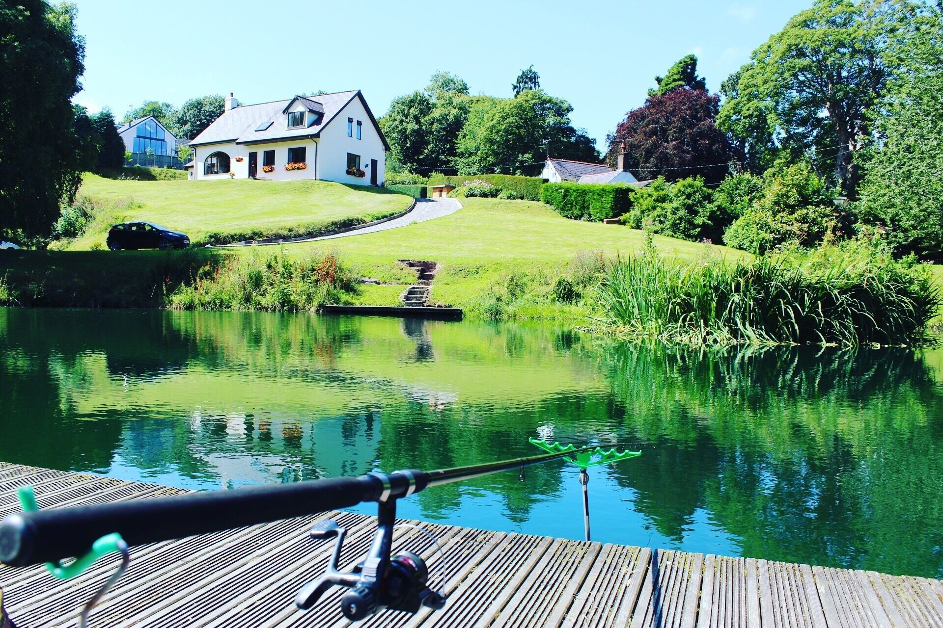 Day fishing 🎣 🐟📷 #fishing #pond #beauty 