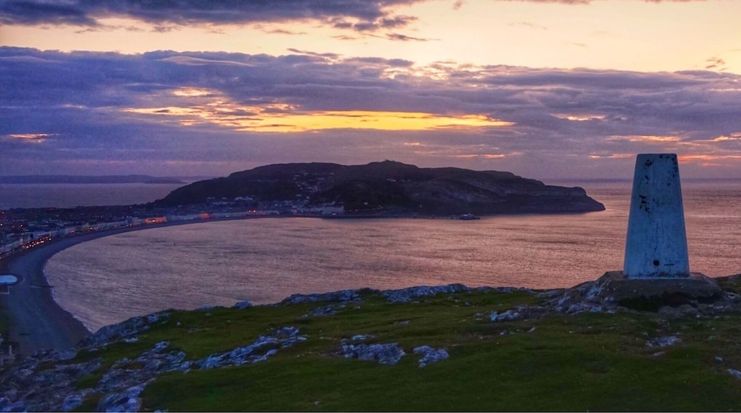 Sunset from the Little Orme overlooking Llandudno