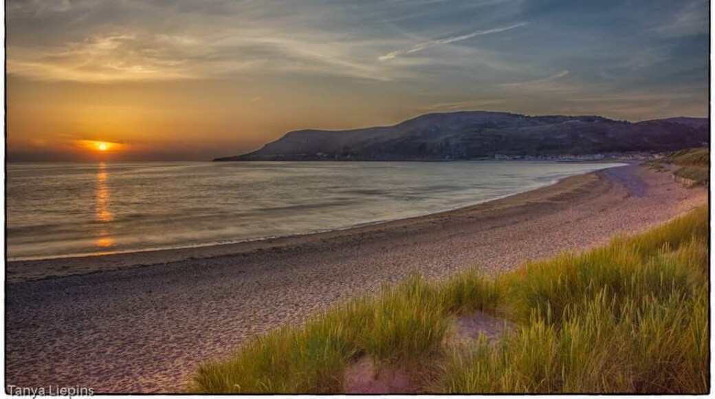 Looking over to the great orme at sunset