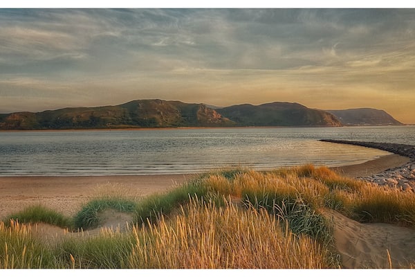 Looking over to Conwy mountain sunsets to the right of you