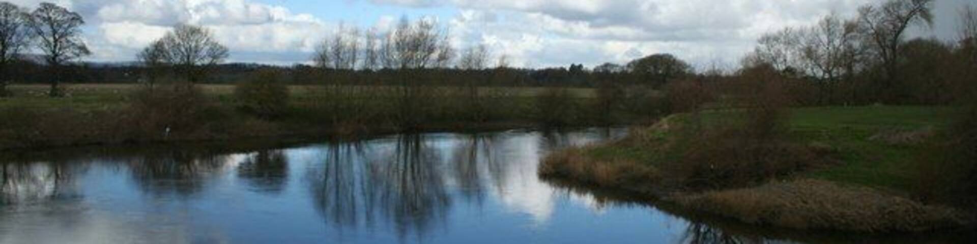 Turn O' the Dee Between the sleet and snow showers this placid landscape presented itself.