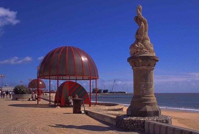 Lowestoft Promenade. The refurbished promenade at Lowestoft, Suffolk - the sunrise coast.