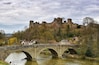 Ludlow Castle as seen from the banks of the River Teme. Could imagine this would be lovely here in the summer. #roadtrip #spring #Castle #bridge #river #details