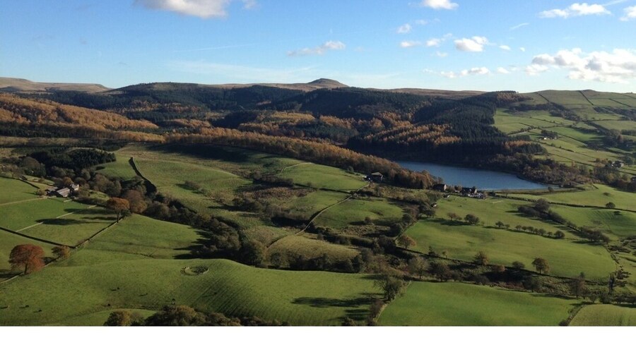 View from Tegg's Nose over Ridgegate Reservoir to Shuttlingsloe on a lovely November Sunday.