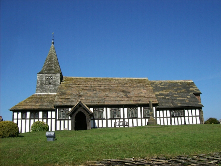 Marton church, from south