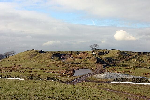 Quarry on Ellis Bank. Now seems to be used as storage for various industrial bits and pieces.