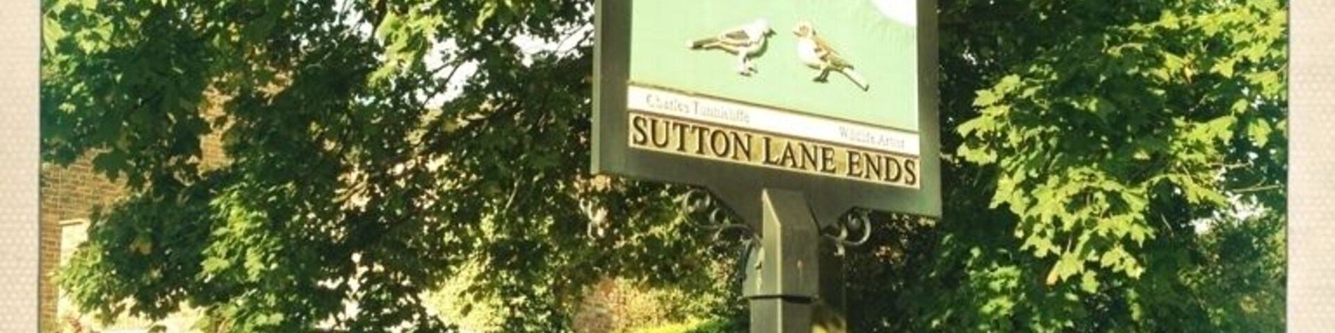 Village sign, The Pleasance