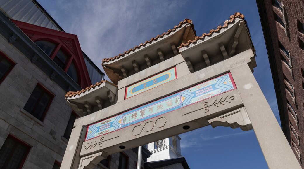 Chinatown Gate in Montreal, Quebec, Canada, North America