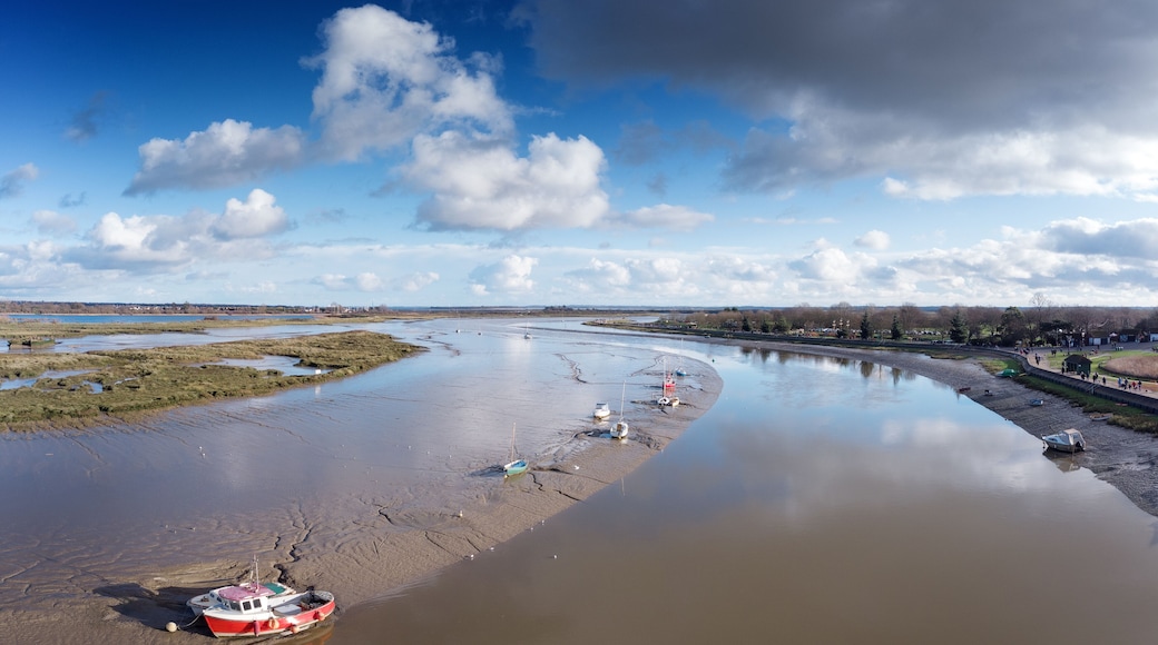panoramic view of the river chelmer in essex england