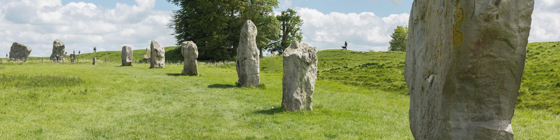 Part of the South Inner Circle of Avebury in Wiltshire, England.