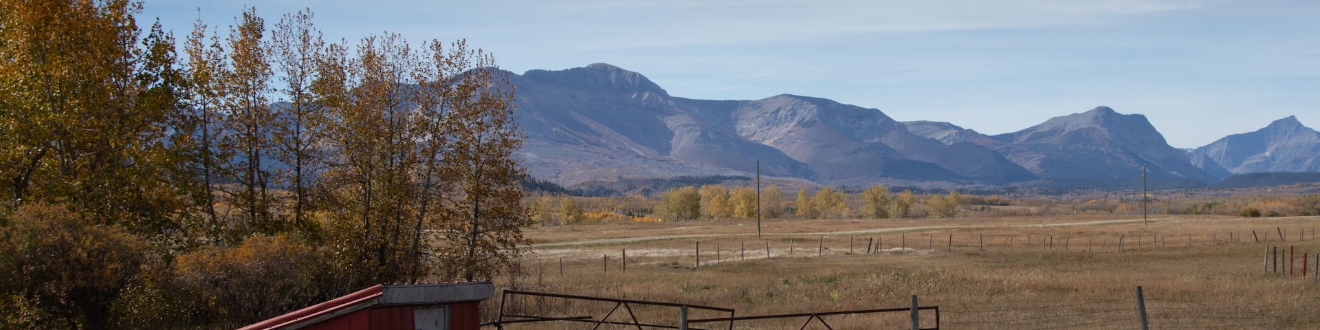 A drive in Cardston County Alberta Canada