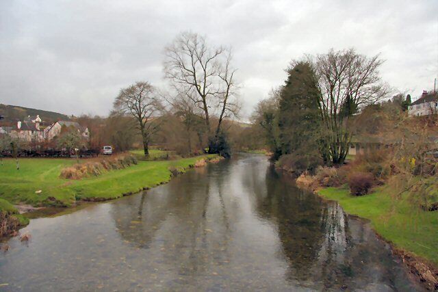 River Barle from Withypool bridge Looking upstream from the road bridge.