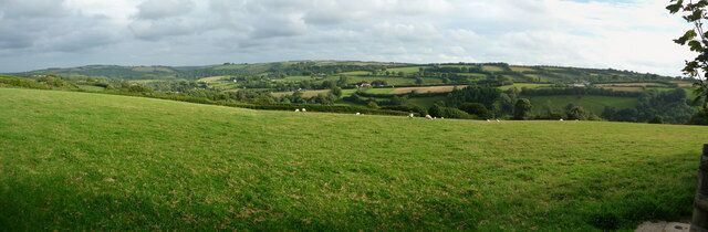 Exmoor : Countryside Looking across the fields and countryside of Devon.