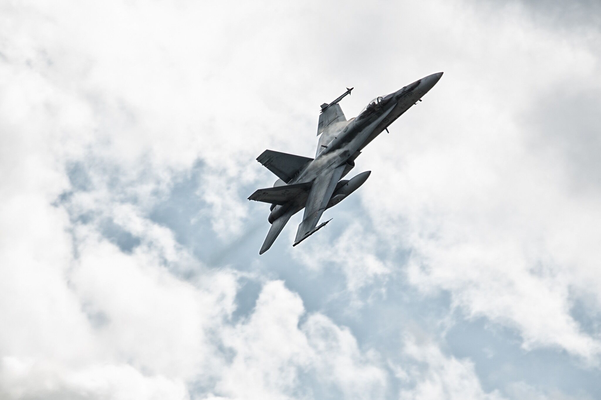 CF-18 over Cold Lake CFB