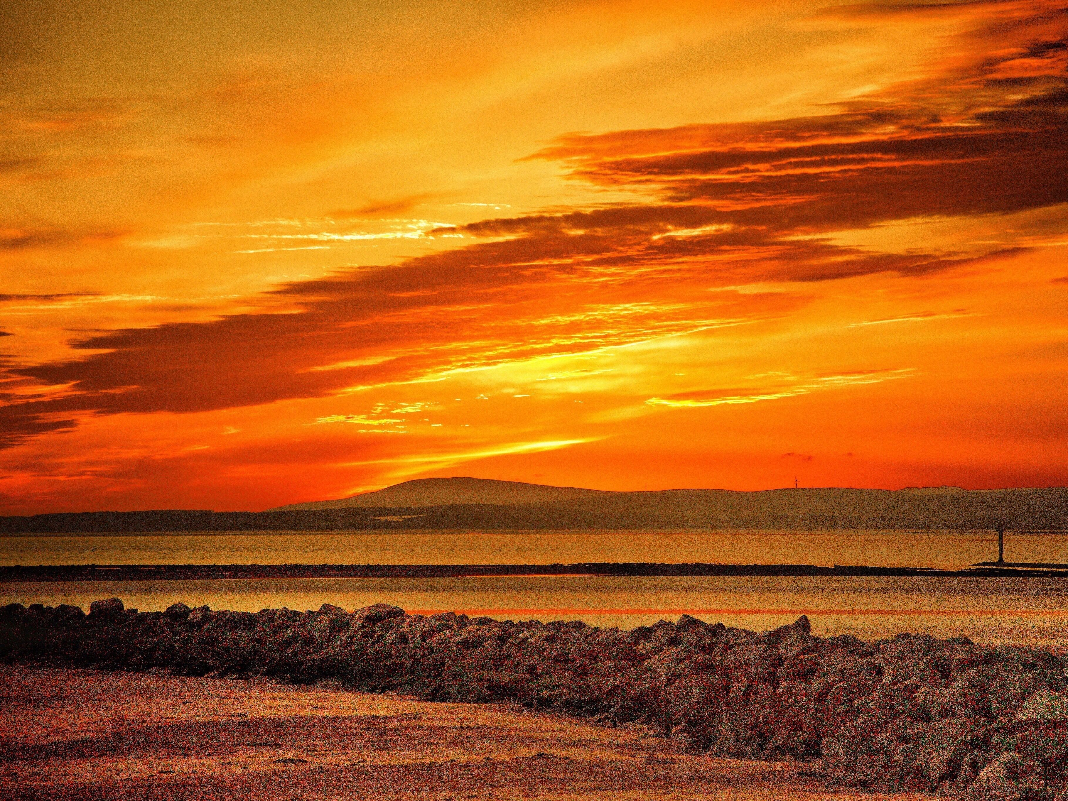 Morecambe bay sunset.