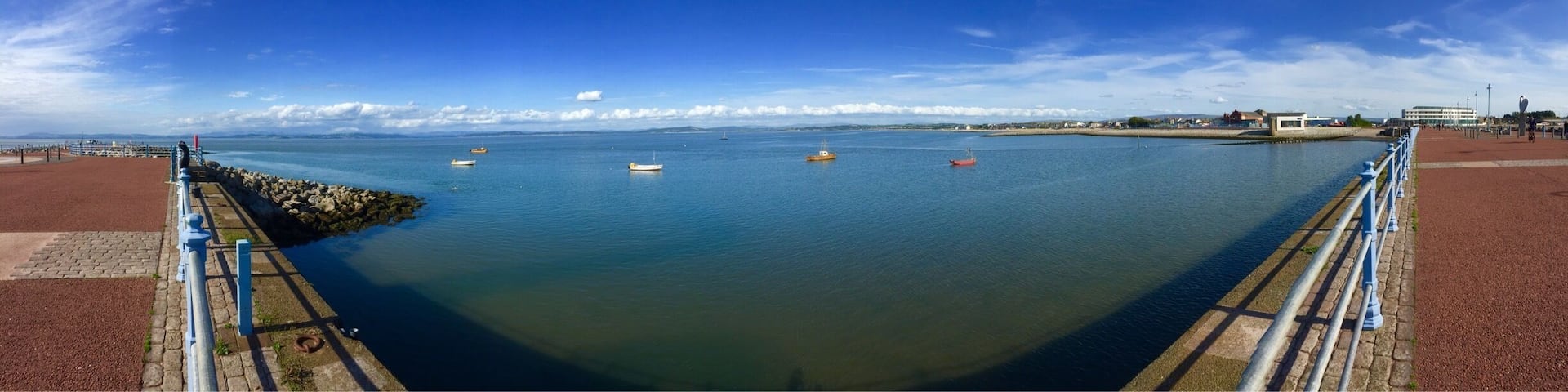 The Stone Jetty has statues and poems about birds. The cafe at the end is the former end of of the railway line where passengers would board the steam boats bound for the Isle of Man.