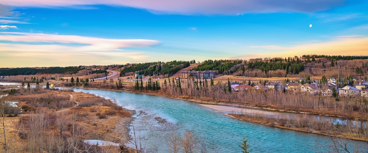 Vivid Clouds Over The Bow River Valley