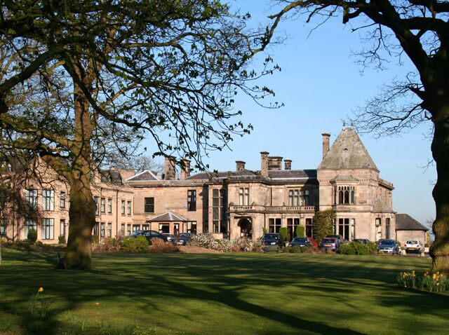 Rookery Hall, near Worleston Grade-II-listed sandstone mansion originally dating from 1816, off the B5074 by Worleston. Now a luxury hotel. For more information: http://www.imagesofengland.org.uk/search/details.aspx?id=57003 & http://www.handpicked.co.uk/opencms/sites/default/HPH/hotels/rookery_hall/about/index.html