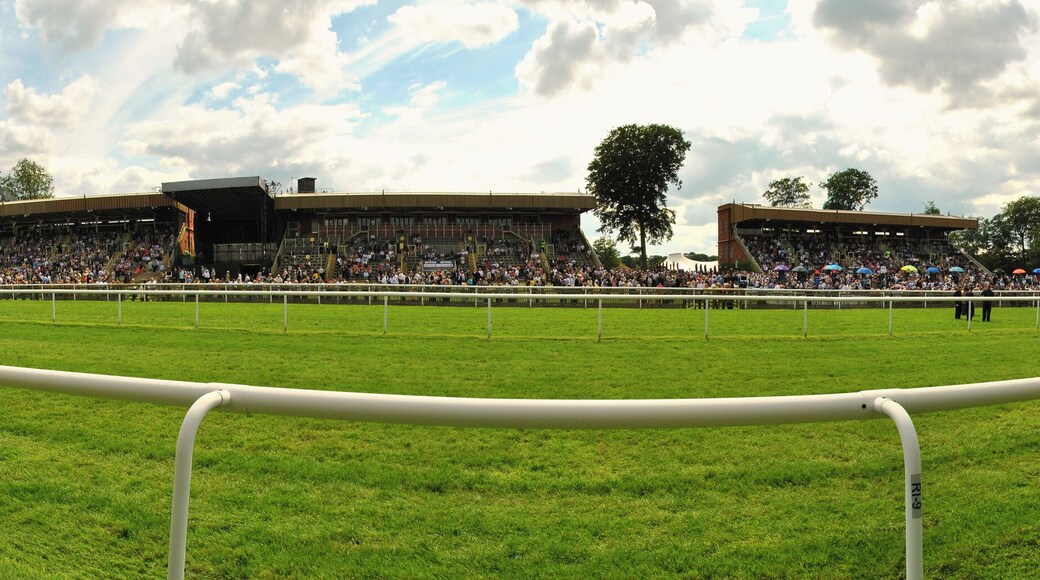 Taken at Newmarket Races 21st July 2012. Panoramic view of the racecourse !