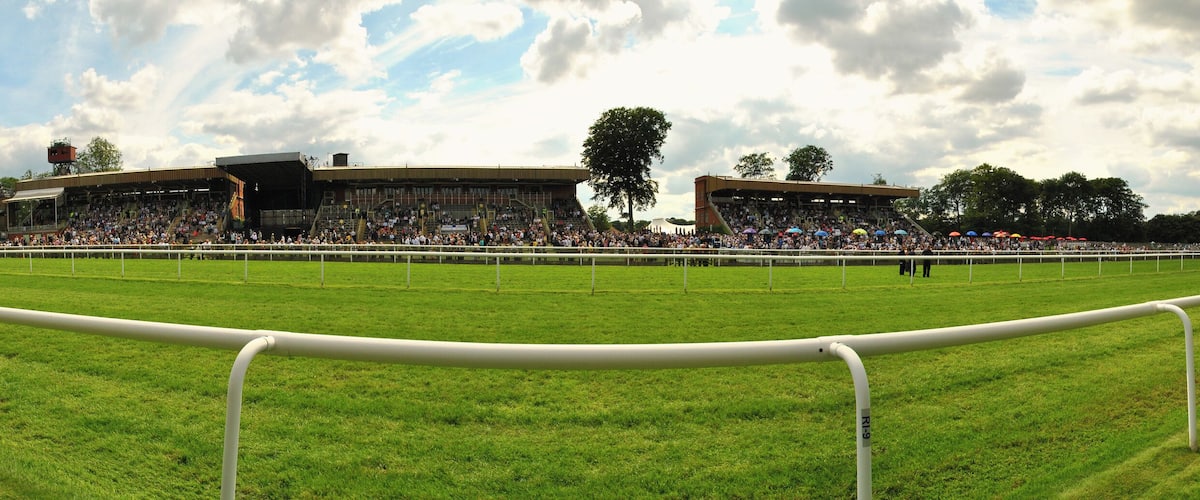 Taken at Newmarket Races 21st July 2012. Panoramic view of the racecourse !
