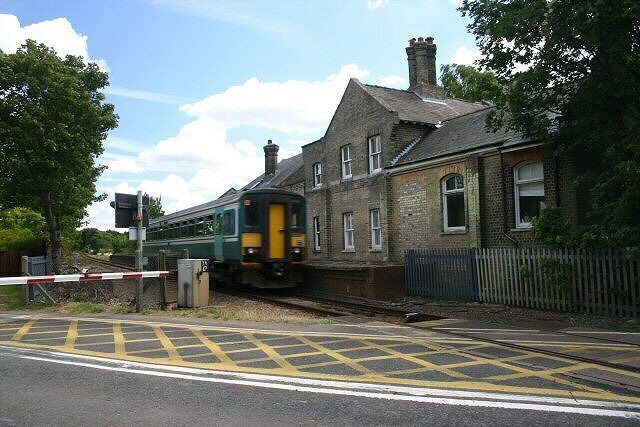 Old station at Six Mile Bottom The railway station at Six Mile Bottom, on the line between Cambridge and Ipswich, was closed in January 1967. The building is now a private residence.