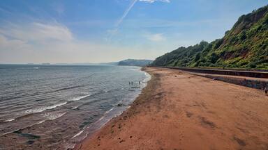 Teignmouth beach in South Devon