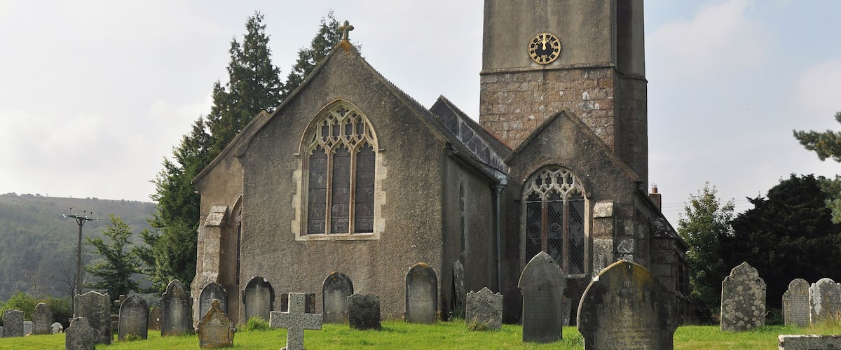 Parish church in North Bovey, on eastern Dartmoor.