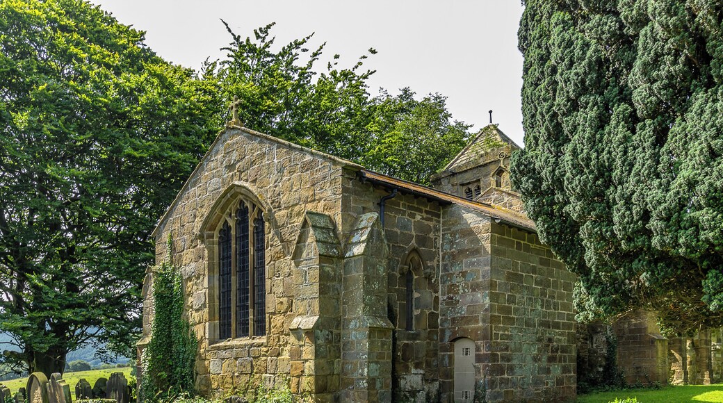Chancel of the former parish church of the Holy Rood, Whorlton, North Yorkshire, seen from the northeast