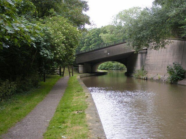 Trent and Mersey Bridge. The Soot Hill bridge over the canal near the Anderton Boat Lift.