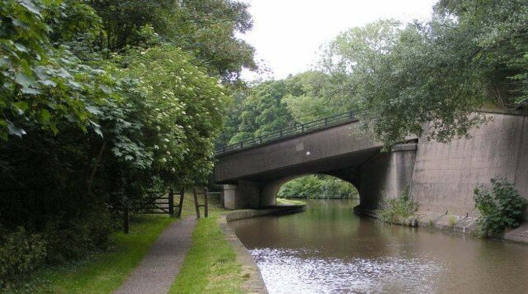 Trent and Mersey Bridge. The Soot Hill bridge over the canal near the Anderton Boat Lift.
