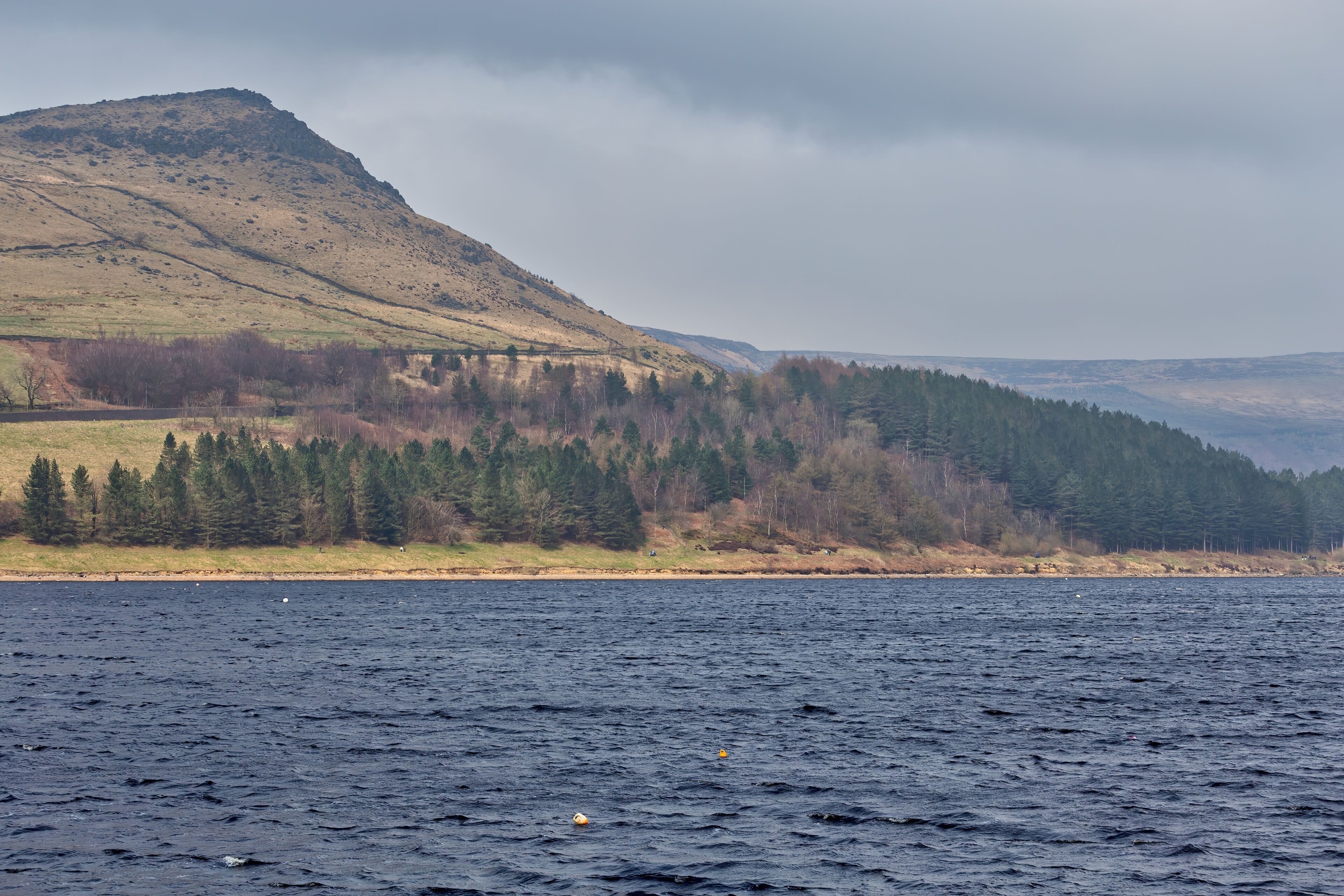 lake in the mountains at Dovestone Reservoir - Oldham - Lancashire - Great Britain