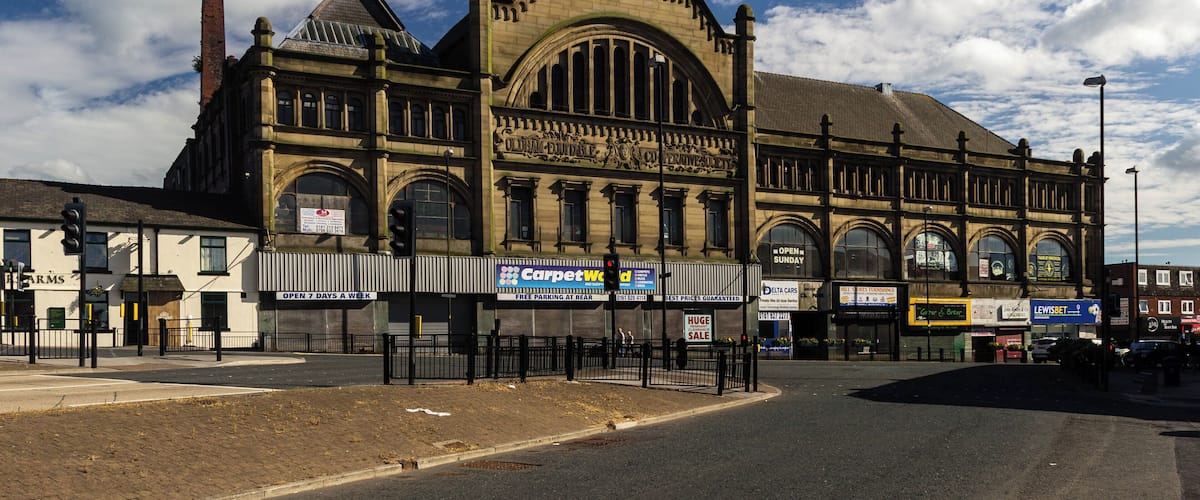 Photograph of the Oldham Equitable Co-operative Society Building, Oldham, Greater Manchester, England
