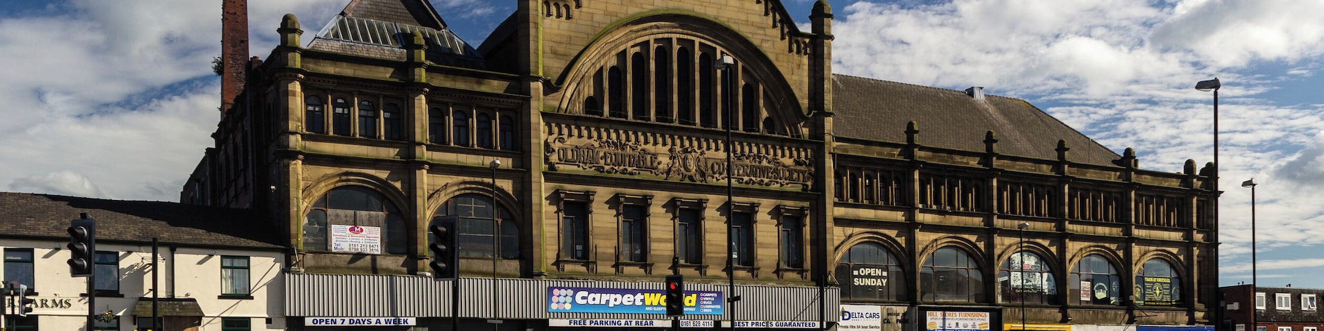 Photograph of the Oldham Equitable Co-operative Society Building, Oldham, Greater Manchester, England