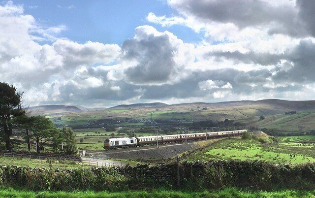 West Coast Mainline Looking towards Tebay village, this is the start of the 1 in 70 climb to Shap Summit.