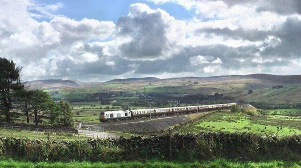 West Coast Mainline Looking towards Tebay village, this is the start of the 1 in 70 climb to Shap Summit.