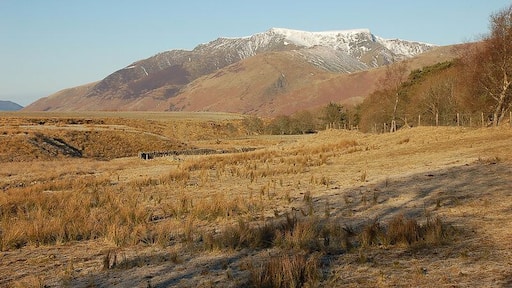 Blencathra from Troutbeck Morning sun after frost with the promise of a good day on the fells.