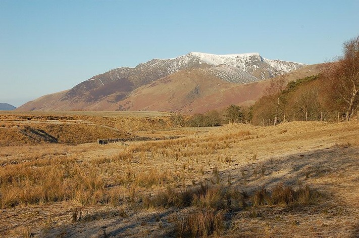 Blencathra from Troutbeck Morning sun after frost with the promise of a good day on the fells.